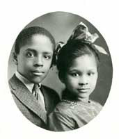 Young Katherine Dunham and her brother, Albert Dunham Jr., ca. 1920.
