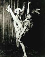 Katherine Dunham with dancer Vanoye Aikens in Floyd's Guitar Blues.