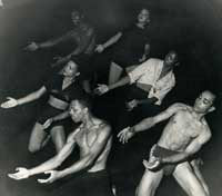 Katherine Dunham dancers, including Eartha Kitt, 1945.